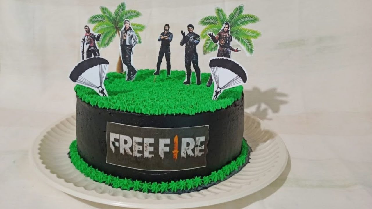 🔫💥✨👑 Decoración de Pastel Free Fire |🧨💥 Tutorial Fácil para Fans del Juego💥🧨🔥💚