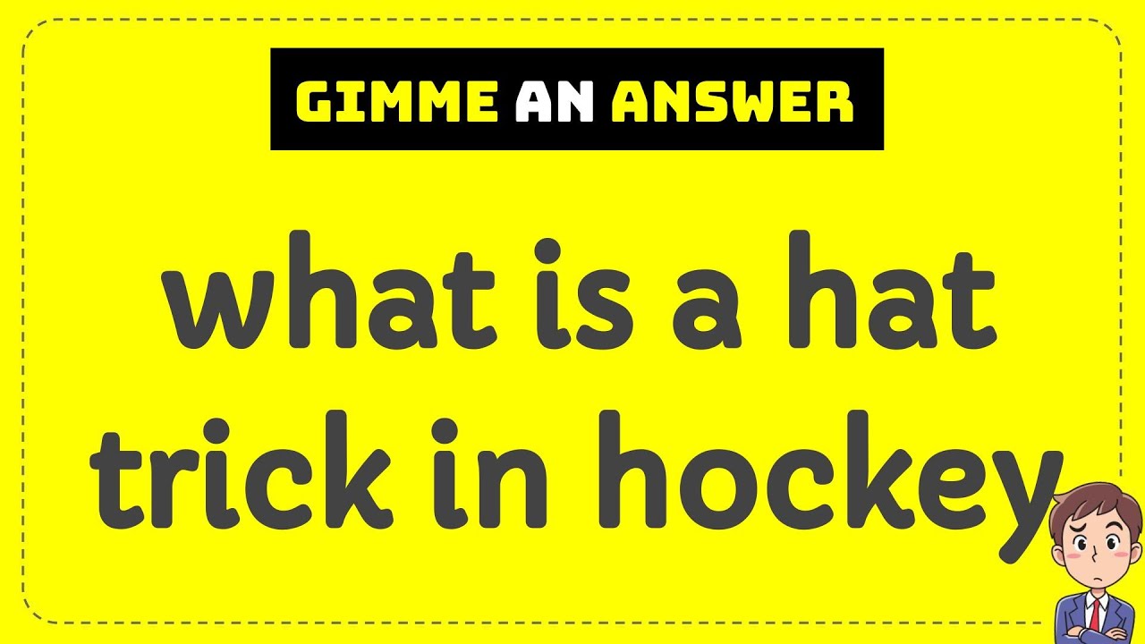 what is a hat trick in hockey YouTube