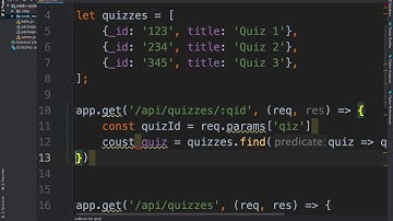 Parsing path parameters from URL with Node JS Express cs5610o sp20 11108