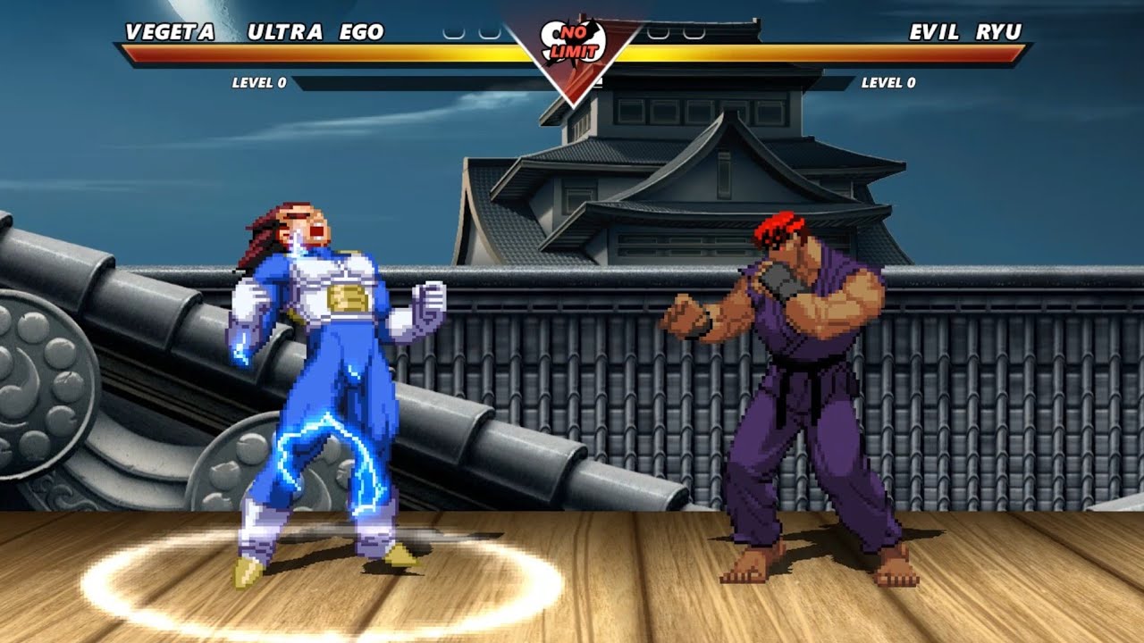 VEGETA ULTRA EGO vs EVIL RYU - The most insane fight❗