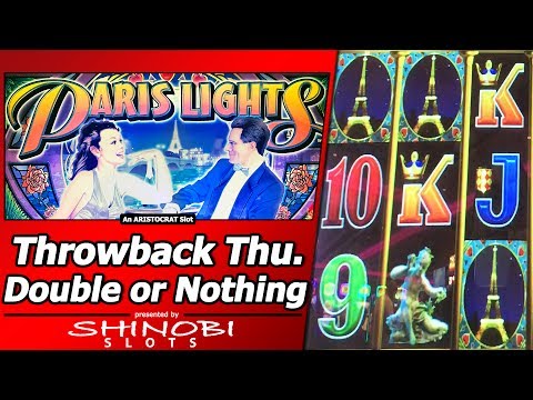 Paris Lights Slot - Throwback Thursday Double or Nothing, Live Play and Free Spins Bonus