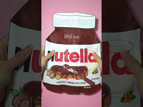 <strong>nutella</strong> blind bag 누텔라 초콜릿 블라인드백 #unboxing #blindbag #cute #papercraft #paperasmr #shorts
