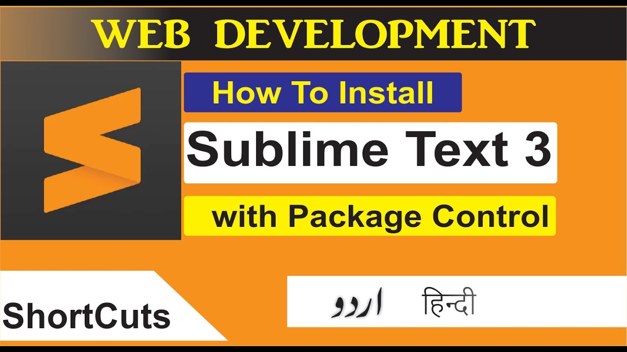 How To Install Sublime Text 3 On Windows In Hindi Urdu. - YouTube