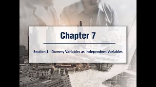 Regression Models with Dummy Variables as Independent Variables - Data Analysis ToolPak in Excel