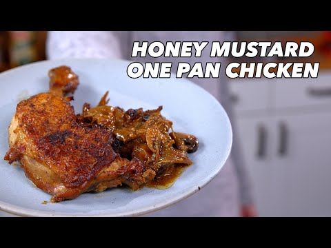 Braised Honey Mustard Chicken - One Pan!