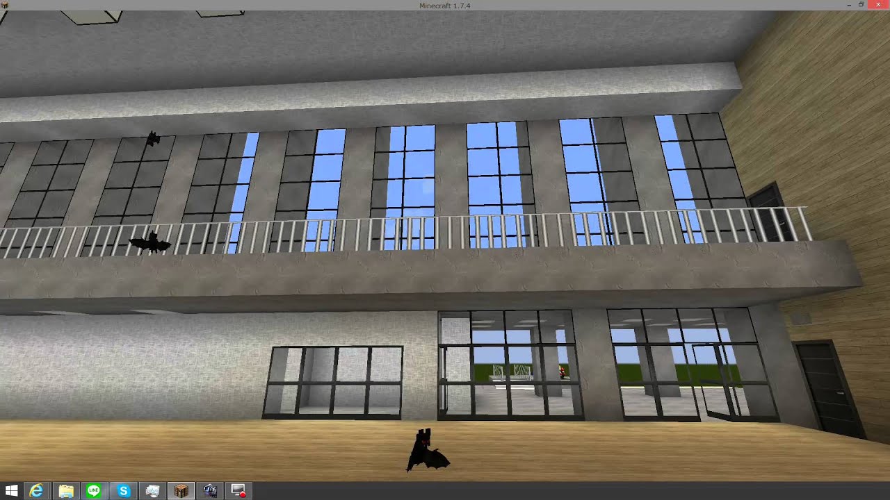 Minecraft 近代的な体育館を作ってみた マインクラフト建築 Youtube Minecraft 近代的な体育館を作ってみた マインクラフト建築 Youtube