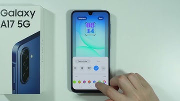 Samsung Galaxy A17: Hoe de klok op het vergrendelscherm wijzigen (lettertype, kleur, grootte, stijl)