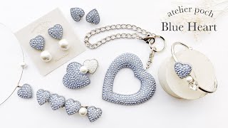 Handmade] Making Video *Glue Deco®︎ | Blue Heart [atelier pochi