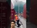 Dangerous video of a tanker🙀 #ocean #ship #waves #shortvideo