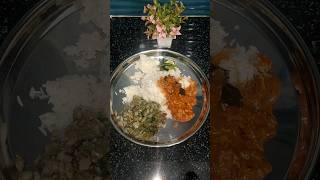Special Dinner Recipe | Rice, Vegetable Fry & Tomato Chutney 🍚🍅 #Shorts