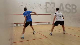 SQUASH. Ali Farag with the best mizuki in history