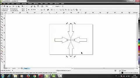 how to create arrow shapes and mirror object on corel draw x5