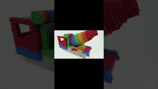 Build an amazing concrete mixer truck with magnetic balls_PART11