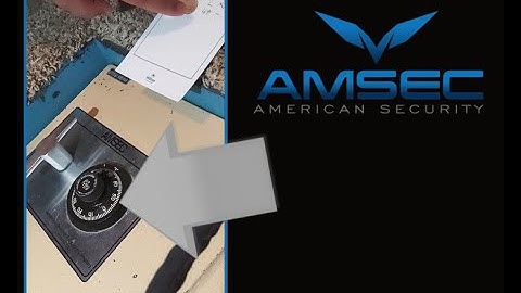 How To Open AMSEC Floor Safe