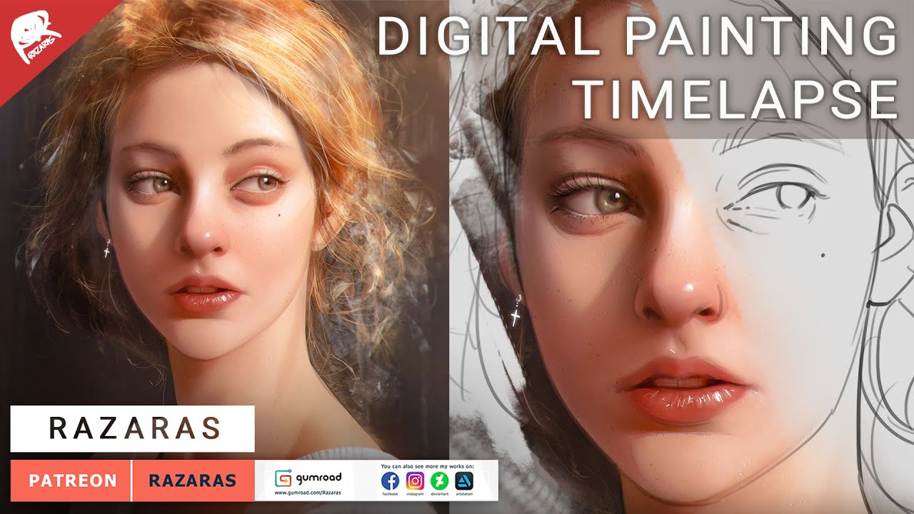 Digital Painting Timelapse "Light Study