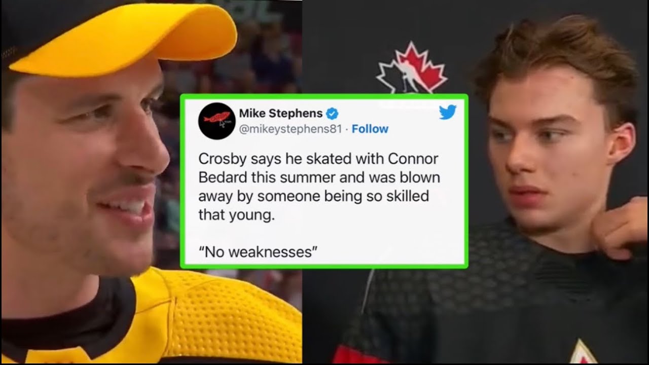 Sidney Crosby COMPARES Connor Bedard to Connor Mcdavid YouTube