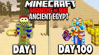 100 Days  Minecraft Ancient Egypt... [FULL MOVIE]