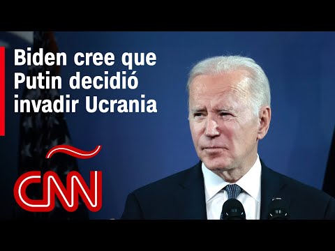 Biden: Estoy convencido de que Putin invadirá Ucrania