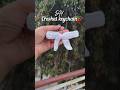 how to make keychain with croshat 🍒🎀| easy keychain diy with croshat #diy #shorts