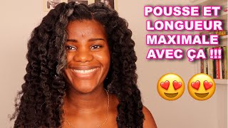 VOLUME, POUSSE et LONGUEUR MAXIMALE avec cette coiffure !!! Cheveux CRÉPUS &amp; FRISÉS