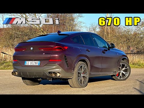 670HP BMW X6 M50i REVIEW on Autobahn “Bye Bye Urus”