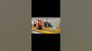 Unleashing the Power of KUKA Robot Track: Revolutionizing Automation on Wheels! #kuka  #robotics
