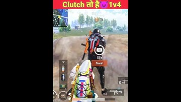 OMG! 1v4 Clutch 😱 #bgmishorts #1vs4clutch #1v4 #1vs4 #headshot #squadwipe #soloprime #aimbot #999iq