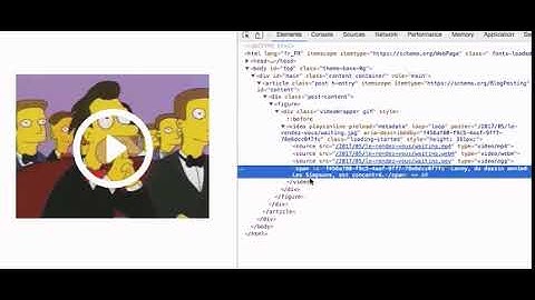An alternative to an animated GIF using the video HTML element.