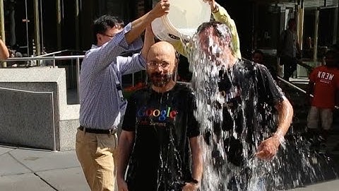 Andrei Broder and Alex Smola take the ALS Ice Bucket Challenge