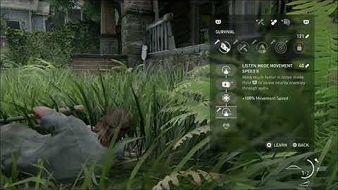 The Last of Us Part 2 Upgrade Use Listen Mode Movement Part 2 Detect Dog Smell Trace