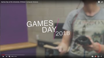 Games Day at the University of Bristol: Computer Science