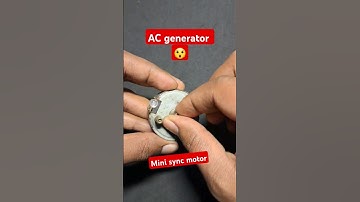 Small Ac Generator with mini synchronous motor #diyprojects #generator #youtubeshorts #shortvideo