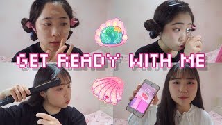 [Get Ready With Me & Vlog] 중학교 친구들 만나러 가기전에 같이 준비해요 ! | 추억의 카페, 캔모아 다녀오다 🍧