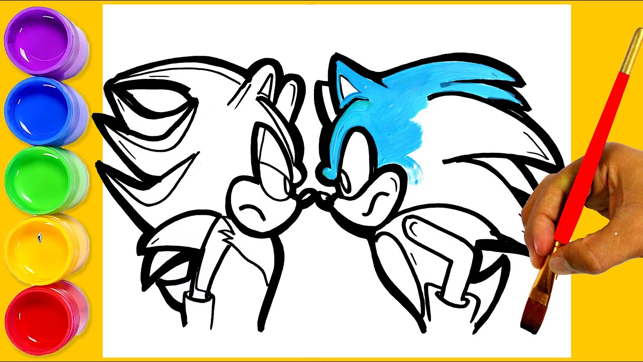 Sonic e Shadow - Sonic - Just Color Crianças : Páginas para colorir para  crianças