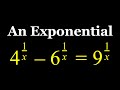 A Non-Standard Golden Exponential Equation