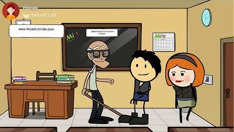 Mathematics for Economics I Mathematics for Economic analysis I Animated Introduction