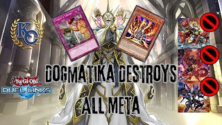 DOGMATIKA DESTROYS ALL META !! | Best Strategy to Counter Therion and META  [Yu-Gi-Oh! Duel Links]