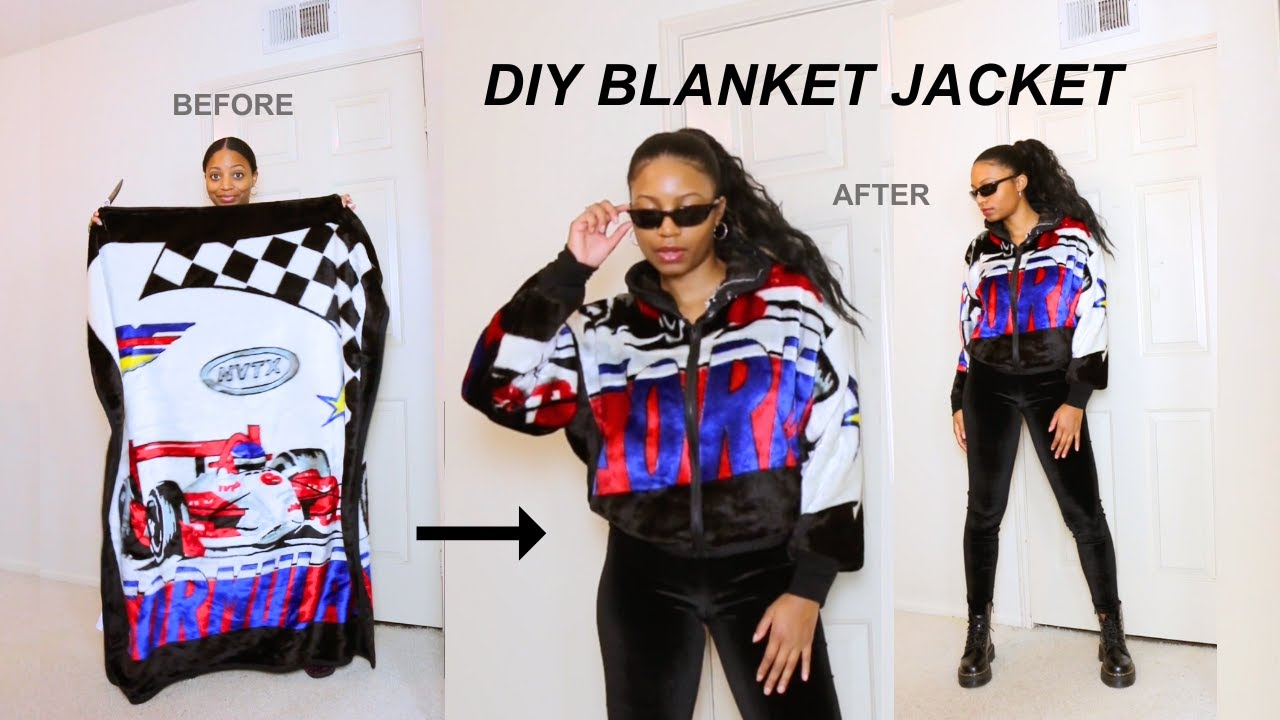 How to Sew a DIY Blanket Jacket (No Pattern Needed!) 