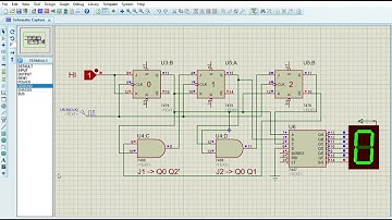 DESIGN COUNTER (0-1-2-3-4-5) USING JK FLIP-FLOP SIMULATION BY PROTEUS