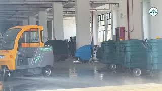 Powerful Side Flushing System | JieChi Q1 Electric Sweeper for Efficient Outdoor Cleaning