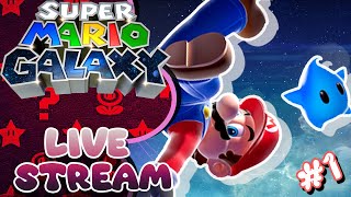 Super Mario Galaxy Live Stream Part 1 On to see princess peach!