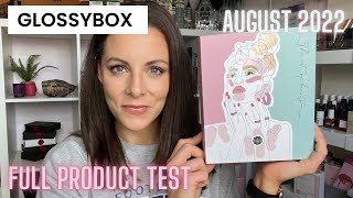 GLOSSYBOX UK AUGUST 2022 | Full Product Test &amp; Contents review for over 40s