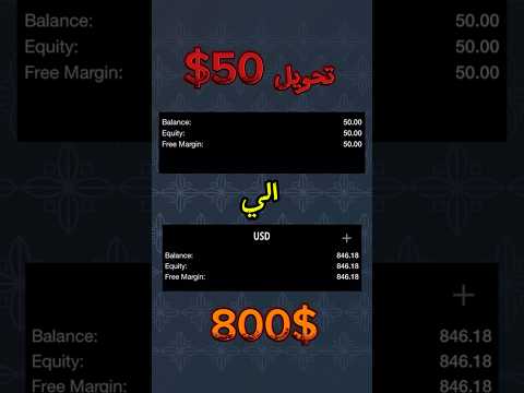 ازاي تقدر تحول 50دولار الي 800دولار في تداول الفوركس اسكالبنج سرييع