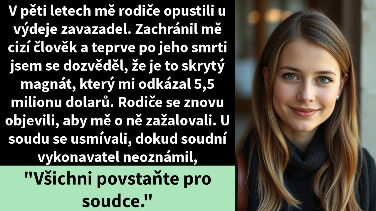 V pěti letech mě rodiče opustili u výdeje zavazadel. Zachránil mě cizí člověk a teprve po jeho smrti