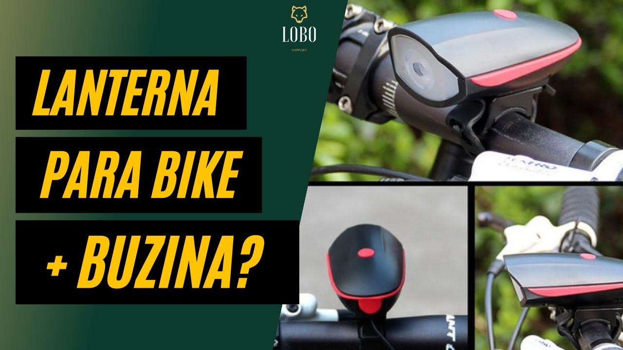 Lanterna Farol de Bike Led Com Buzina Recarregável Speaker Bicycle