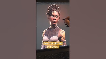 How to Sculpt Mel in 1 Minute #shorts #blender #arcane #art