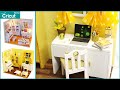 Miniature Cool Beans Boutique Pink Piano Studio | Cricut Mini DIY Dollhouse Tutorial | Mini Kit Bash
