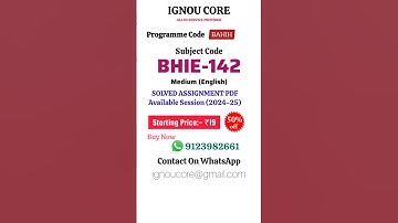 BHIE 142 Solved Assignment PDF 2024-25 in English, BAHIH program BHIE-142 Solved assignments