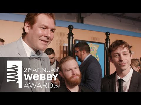 Henry Zebrowski, Ben Kissel and Marcus Parks on the Red Carpet at the 21st Annual Webby Awards