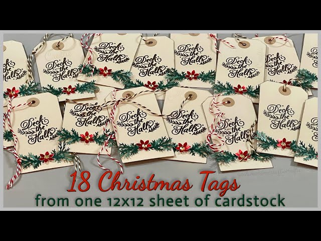 Christmas Double-Sided Cardstock 12 inchx12 Inch-Gift Tags
